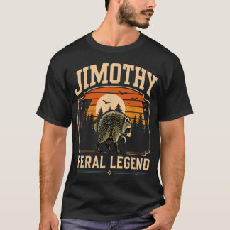 Retro Jimothy Tvättbjörn Rolig Seattle Meme Förvil T Shirt