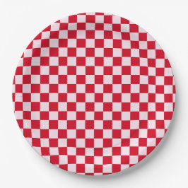 Retro Jingle And Mingle Christmas Checkerboard Red