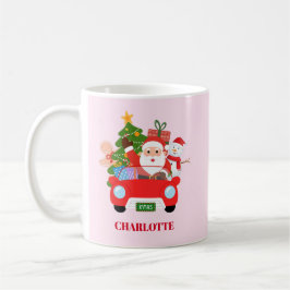 Retro Jingle And Mingle Christmas Santa Red Kaffemugg