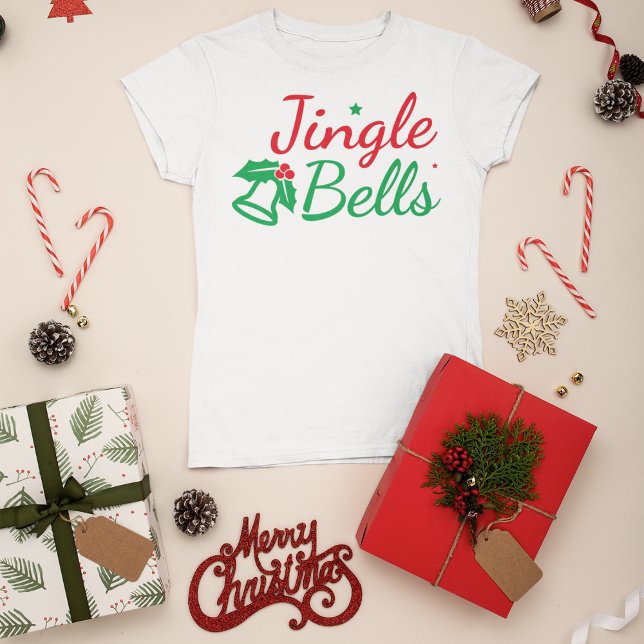 Retro Jingle Klockor jul T Shirt (Skapare uppladdad)