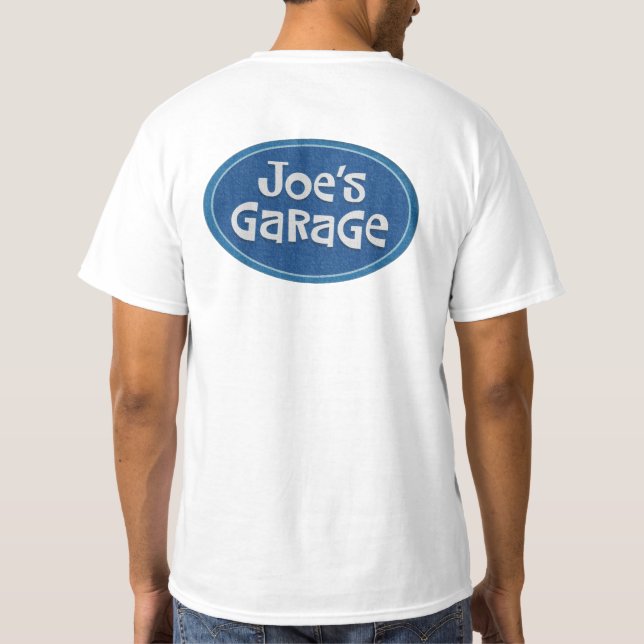 "Retro Joes garage" Tee Shirt (Baksida)