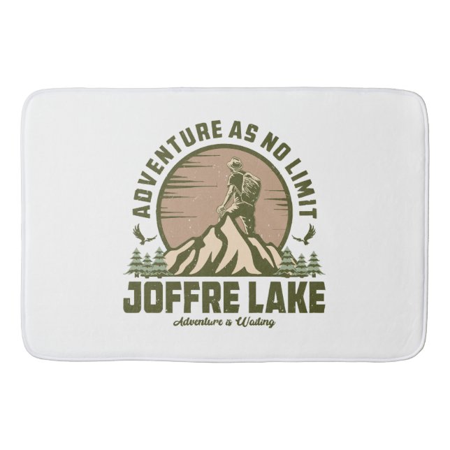Retro Joffre Lake-vandring Badrumsmatta (Framsidan)