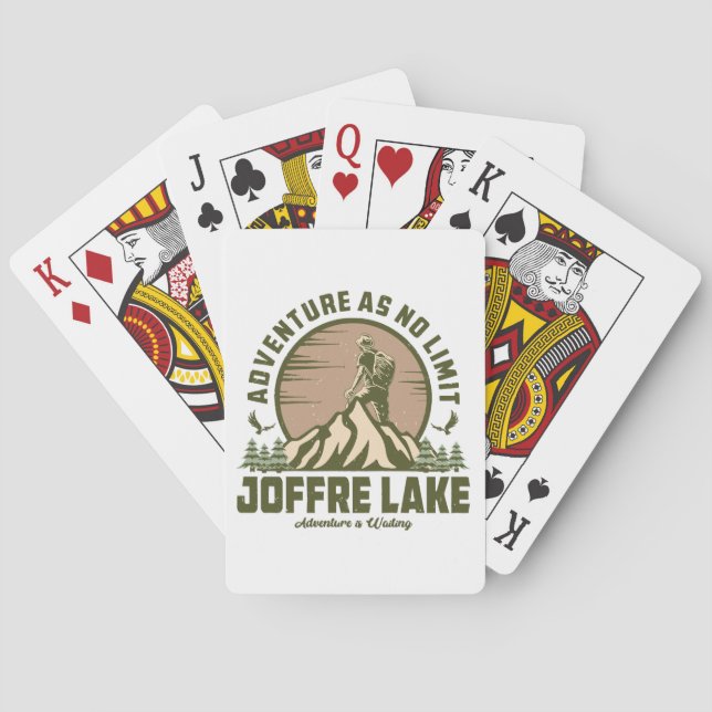 Retro Joffre Lake-vandring Casinokort (Baksidan)