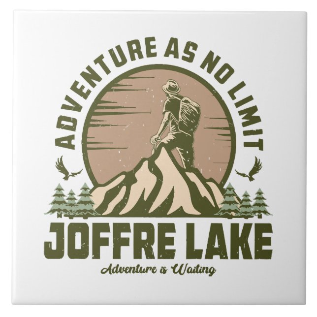 Retro Joffre Sjöpromenad Kakelplatta (Framsidan)