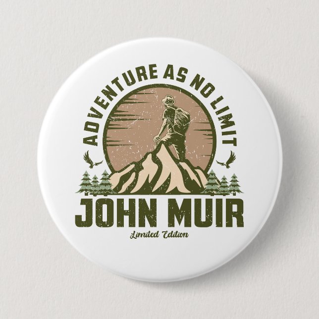 Retro John Muir Hike Knapp (Framsida)