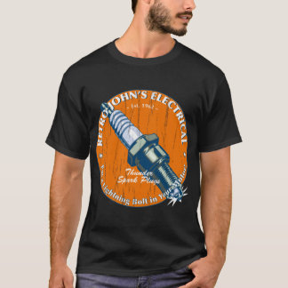 Retro John_s Electrical auto and motorcycle spark T Shirt