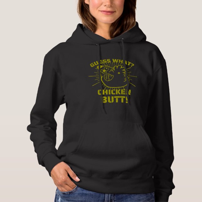 Retro Jokes gissar vad Chicken Butt!W T Shirt (Framsida)