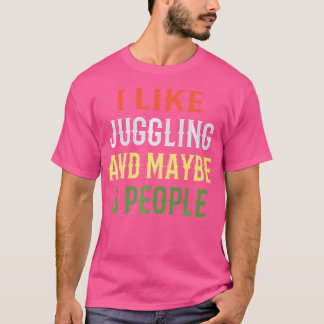 Retro jongleringsdesign 'Jag gillar jonglering och T Shirt