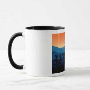 Retro Joshua Träd nationalpark Desert Camping Mugg