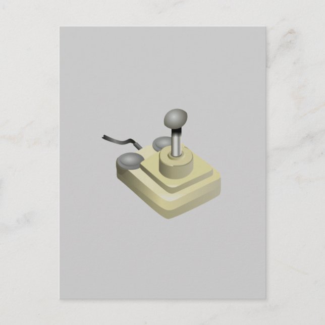 Retro Joysticks Vykort (Framsida)