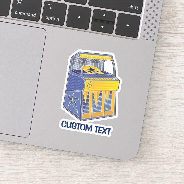 Retro Jukebox Klistermärken (Detalj)