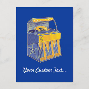 Retro Jukebox Vykort