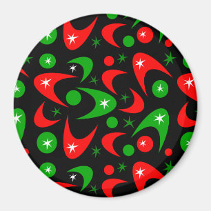 Retro jul Boomerangs Magnet