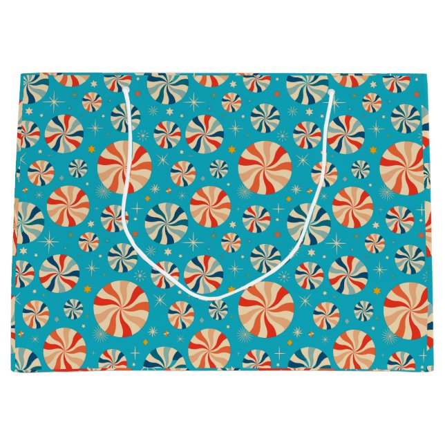 Retro jul Candy cane Blue (Framsidan)