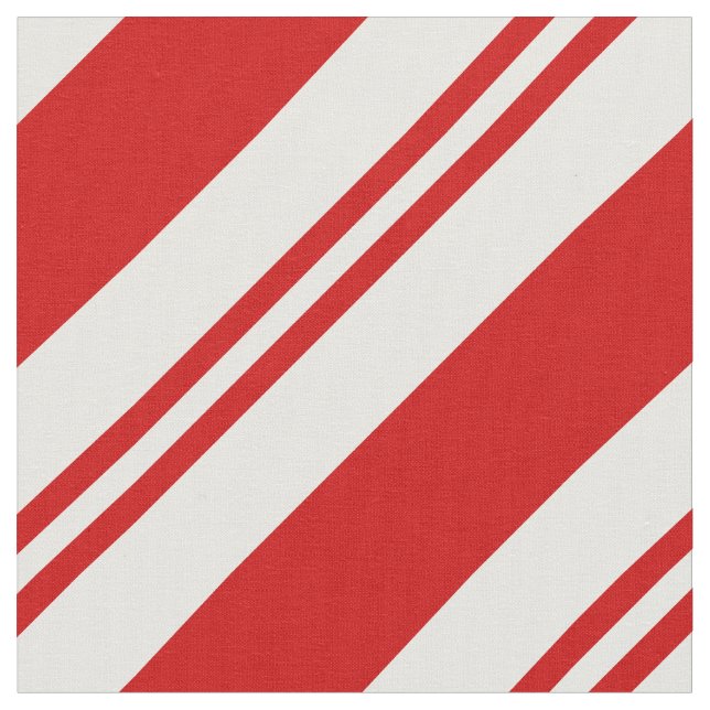 Retro jul Candy cane Rand Mönster Julafton Tyg (Närbild)