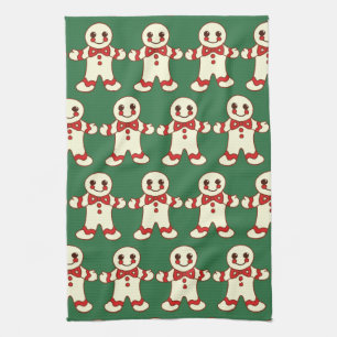 Retro jul Cookies Kitchen Towel Gift Kökshandduk