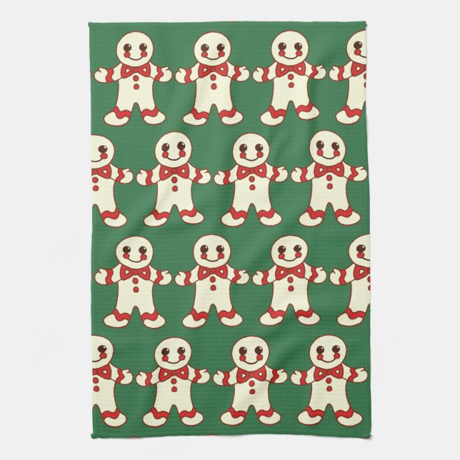 Retro jul Cookies Kitchen Towel Gift Kökshandduk (Vertikal)