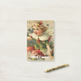 Retro Jul Fairy Post-it Block
