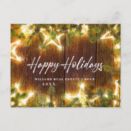 Retro jul Helgdag Corporate Hälsning Vykort