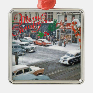 Retro jul Helgdag Magnet Julgransprydnad Metall