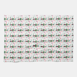 Retro jul Helgdag Nutcracker Ornaments Kökshandduk