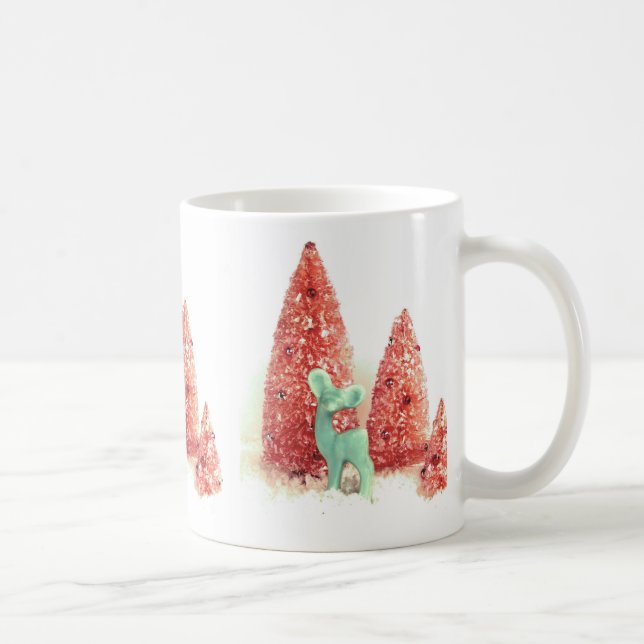 Retro-jul-Hjort Kaffemugg (Höger)