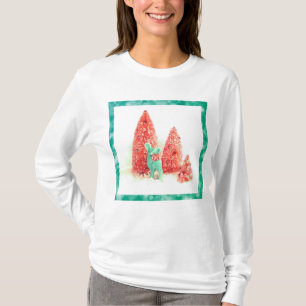 Retro-jul-Hjorten med Aqua Ram T Shirt