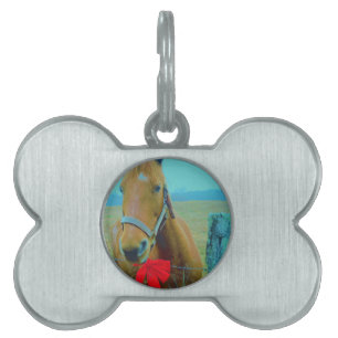 retro jul Horse ID-bricka Husdjur