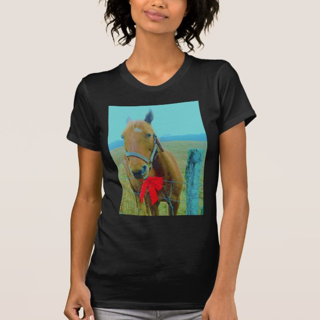 retro jul Horse Tee (Framsida)