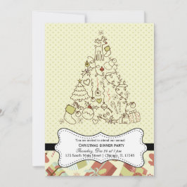 Retro-jul Inbjudningar