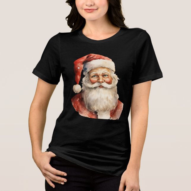Retro jul Jultomten T Shirt (Framsida)