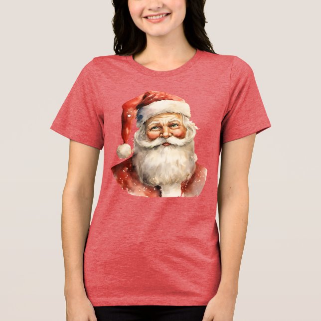 Retro jul Jultomten T Shirt (Framsida)