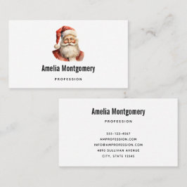 Retro jul Jultomten Visitkort