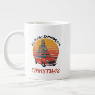 Retro jul jumbo mugg