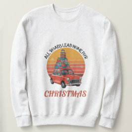 Retro jul lång ärmad tröja