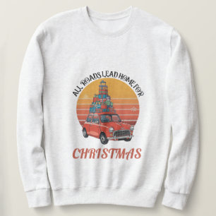 Retro jul lång ärmad tröja