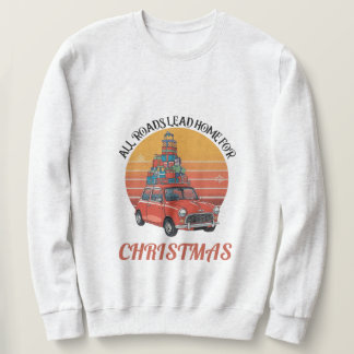 Retro jul lång ärmad tröja