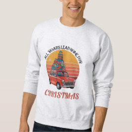 Retro jul lång ärmad tröja