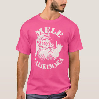Retro jul Mele Kalikimaka Tomte Shaka T Shirt