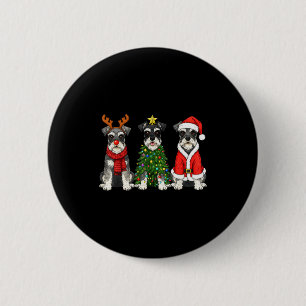 Retro jul miniatyr Schnauzer tomte ren Knapp