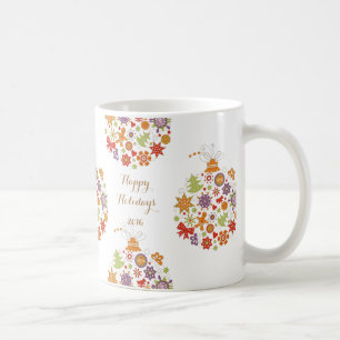 Retro jul Ornament Coffee Mugg