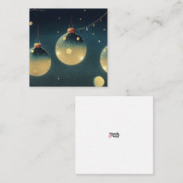 Retro jul Ornament Skärm Skriv ut Stil Anteckningskort