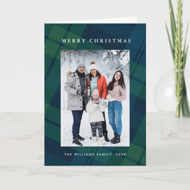 Retro jul Play 2 Photo Hälsning Helgkort (Framsida)