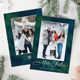 Retro jul Play 2 Photo Hälsning Julkort