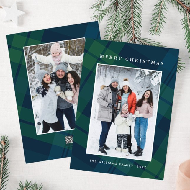 Retro jul Play 2 Photo Hälsning Julkort (Skapare uppladdad)