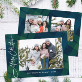 Retro jul Play 3 Photo Hälsning Julkort