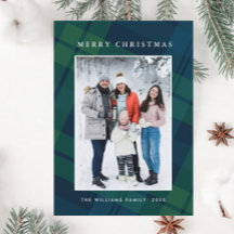 Retro Jul Pput One Photo Hälsning