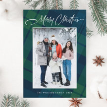 Retro Jul Pput One Photo Hälsning