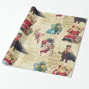 Retro jul presentpapper
