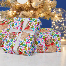 Retro jul Quokka Wrapping Papper Presentpapper